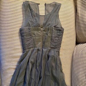 Alice and Olivia grey cocktail party dress